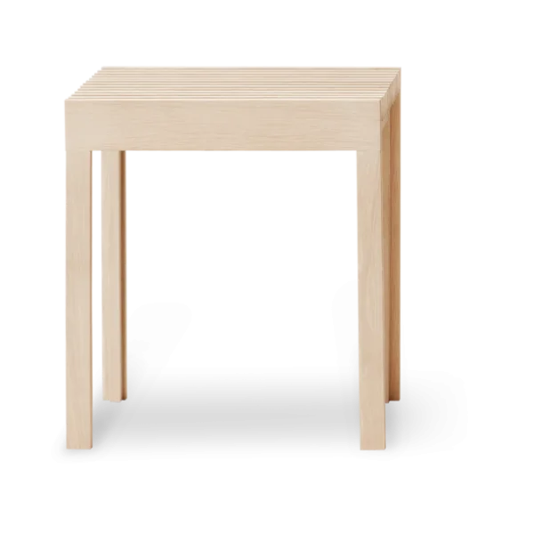 Form & Refine Lightweight Hocker 40x45 cm Weiße Eiche