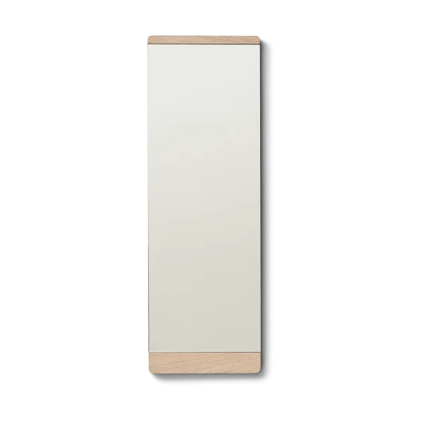 Form & Refine Rim Wandspiegel 35x110 cm Weiße Eiche