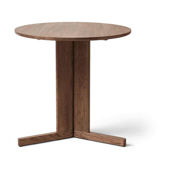 Form & Refine Trefoil Esstisch Ø75 cm Geräucherte Eiche