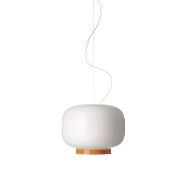 Foscarini - Chouchin 1 Reverse LED-Hängelampe, weiß/orange