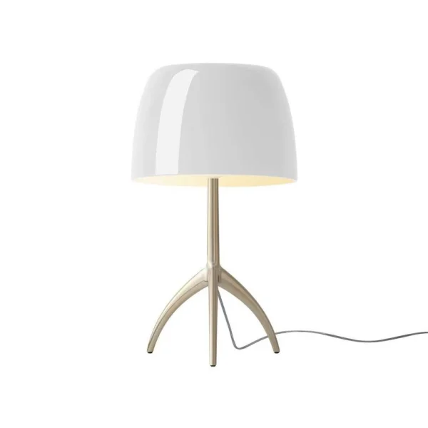 Foscarini - Lumiere Grande Tischleuchte, gold/weiß, 45 cm