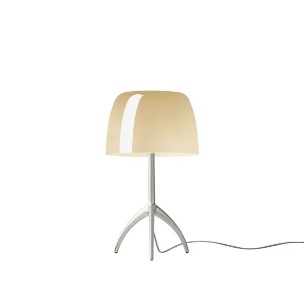 Foscarini - Lumiere Piccola Tischleuchte, Alu/beige, 35 cm