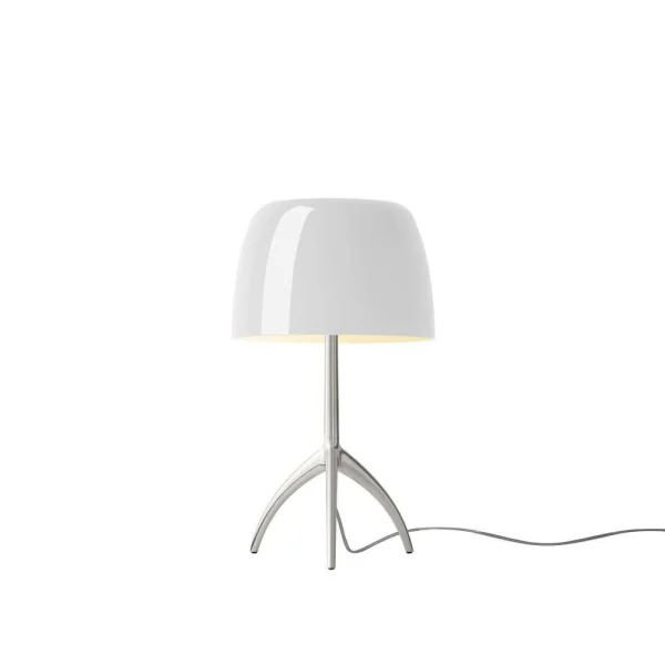 Foscarini - Lumiere Piccola Tischleuchte E14 Alu/Weiß Dimm.