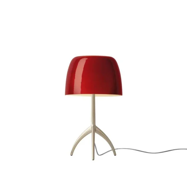Foscarini - Lumiere Piccola Tischleuchte, gold/rot, 35 cm