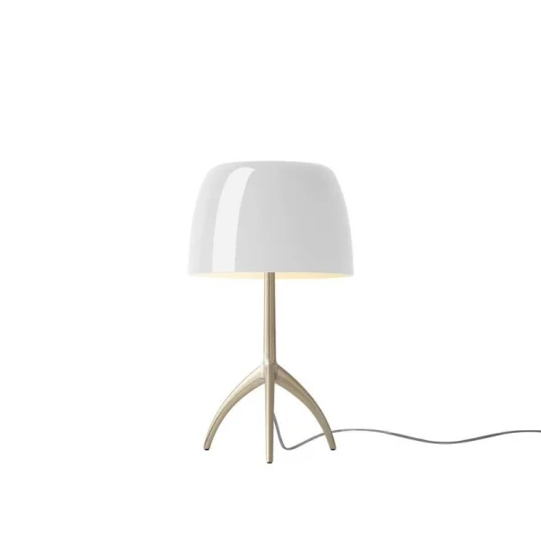 Foscarini - Lumiere Piccola Tischleuchte, gold/weiß, 35 cm
