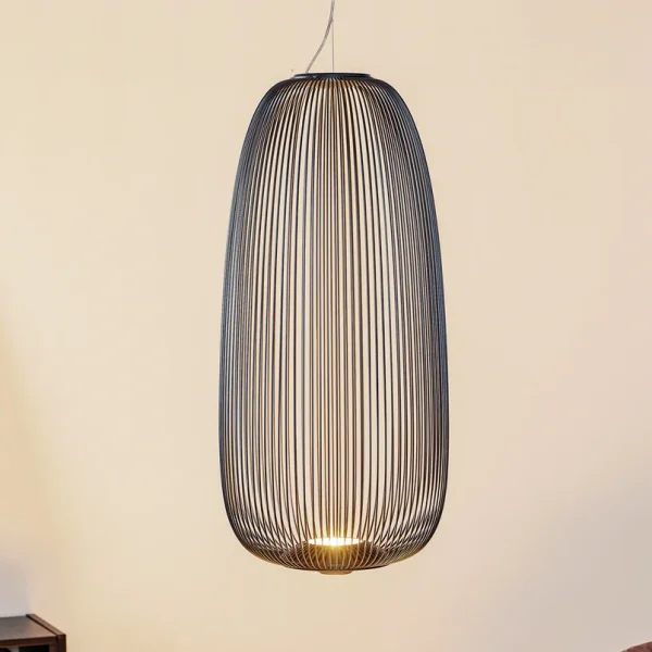 Foscarini - Spokes 1 LED-Pendellampe dimmbar graphit