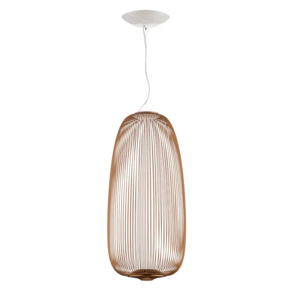 Foscarini - Spokes 1 LED-Pendellampe dimmbar kupfer