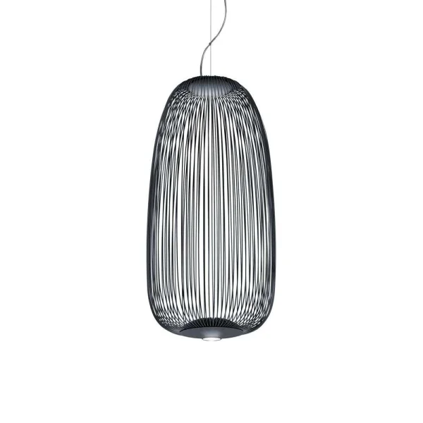 Foscarini - Spokes 1 LED Pendelleuchte Dimmbar 10m Graphit