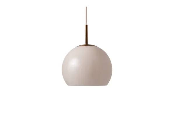 FRANDSEN - Ball Glass Pendelleuchte Ø18 Sand Grau