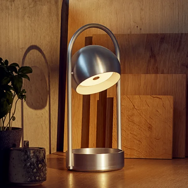 FRANDSEN - Ball Portable LED-Akku-Tischleuchte, alu