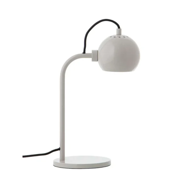 FRANDSEN - Ball Single Tischleuchte Glossy Pale Grey