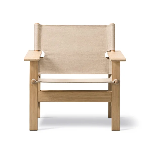 Fredericia Furniture Canvas Chair Sessel Canvas natur-Hellgeölt Eichenstativ