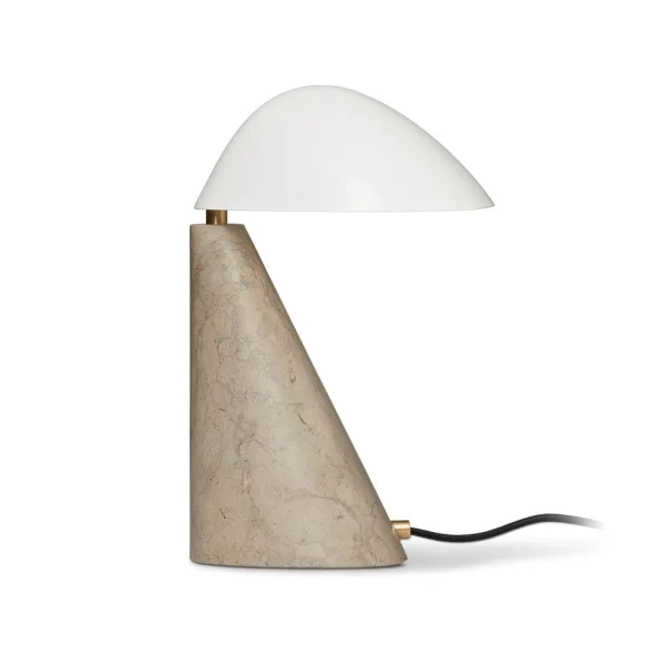 Fredericia Furniture Fellow Tischlampe White-dark atlantico limestone