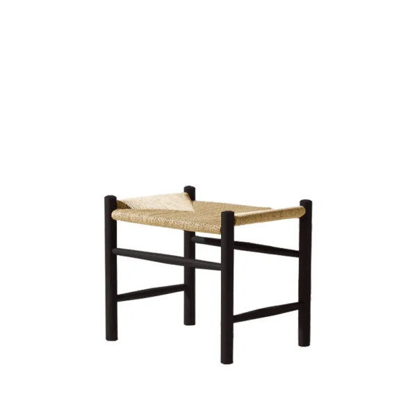 Fredericia Furniture J16 Hocker Natur-schwarz lackierte Eiche