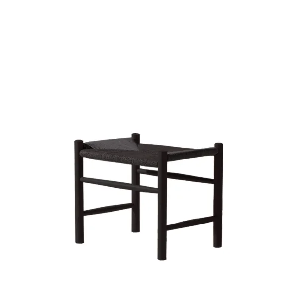 Fredericia Furniture J16 Hocker Schwarz-schwarzlackierte Eiche