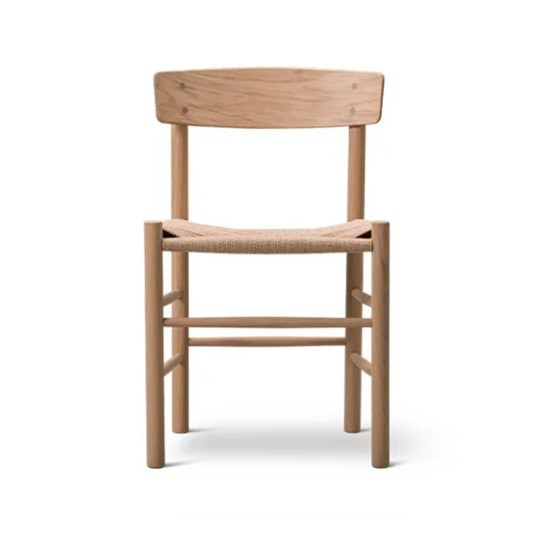 Fredericia Furniture J39 Stuhl Hell geölte Eiche-geflochten Natur