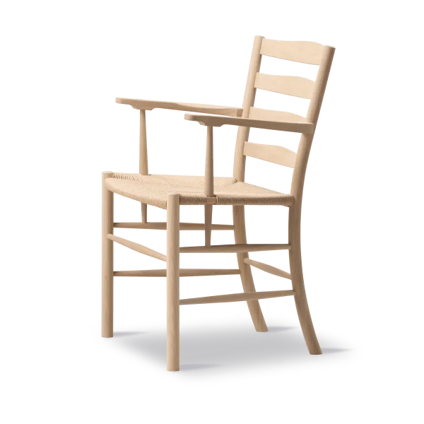 Fredericia Furniture Klint Armlehnstuhl Naturgeflochten-seifengeölte Eiche