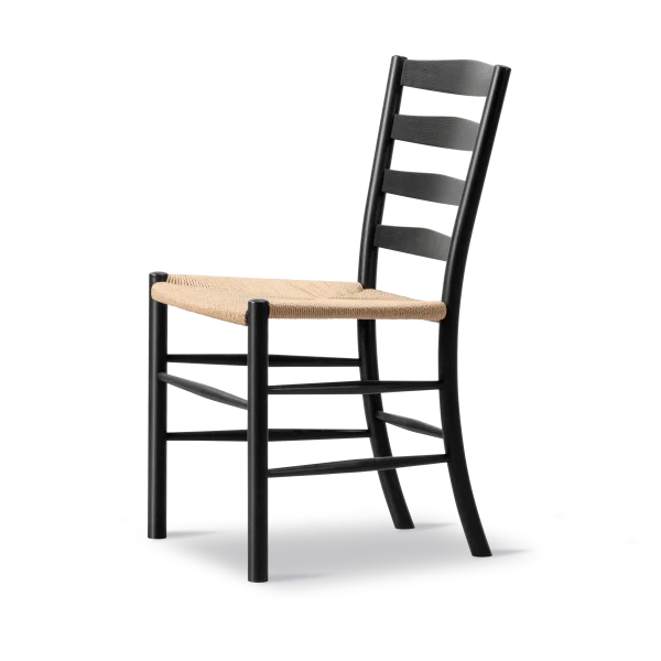Fredericia Furniture Klint Stuhl Naturgeflochten-schwarz lackierte Eiche