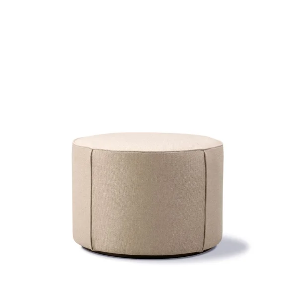 Fredericia Furniture Mono Sitzhocker Grand Leinen beige-Ø55 cm