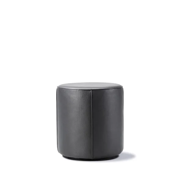 Fredericia Furniture Mono Sitzhocker Leder Omni 301 black-Ø39 cm