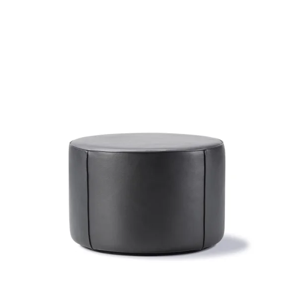 Fredericia Furniture Mono Sitzhocker Leder Omni 301 black-Ø55 cm