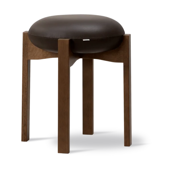 Fredericia Furniture Pioneer Hocker niedrig Primo 86-1-Rauchgebeizte lackierte Eiche