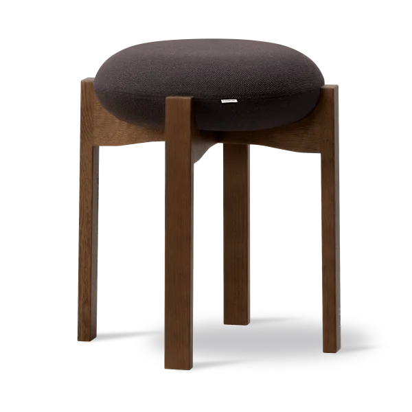 Fredericia Furniture Pioneer Hocker niedrig Vidar 386-Rauchgebeizte lackierte Eiche