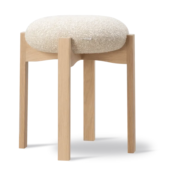 Fredericia Furniture Pioneer Hocker niedrig Zero 0001-lackierte Eiche