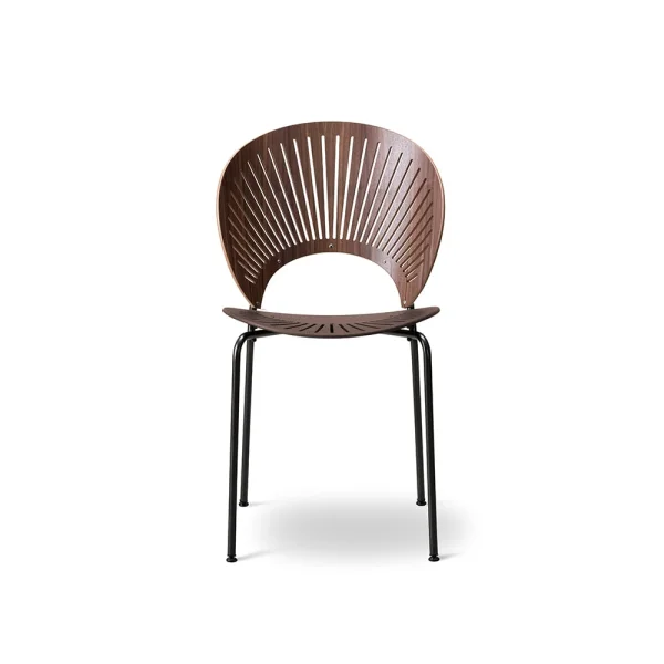 Fredericia Furniture Trinidad 3398 Stuhl Klarlackte Walnuss-bein schwarz