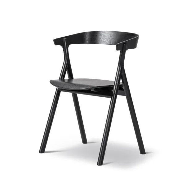 Fredericia Furniture Yksi 3340 Stuhl Schwarz lackierte Eiche