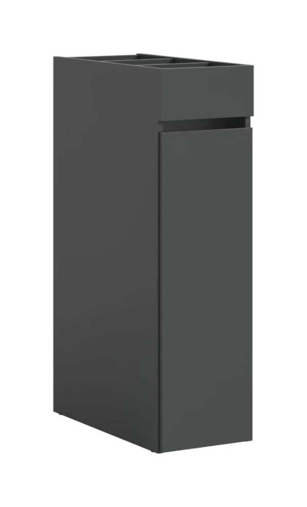 Free Badschrank 1 Schublade, 3 Regale Anthrazit.