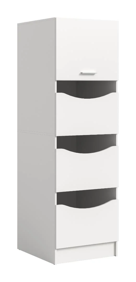 Free Badschrank Für Wäsche 3 Türen, 1 Klappentür Weiß.