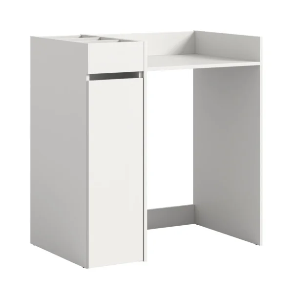 Free Waschmaschinenschrank 1 Schublade, 5 Regale Weiß.