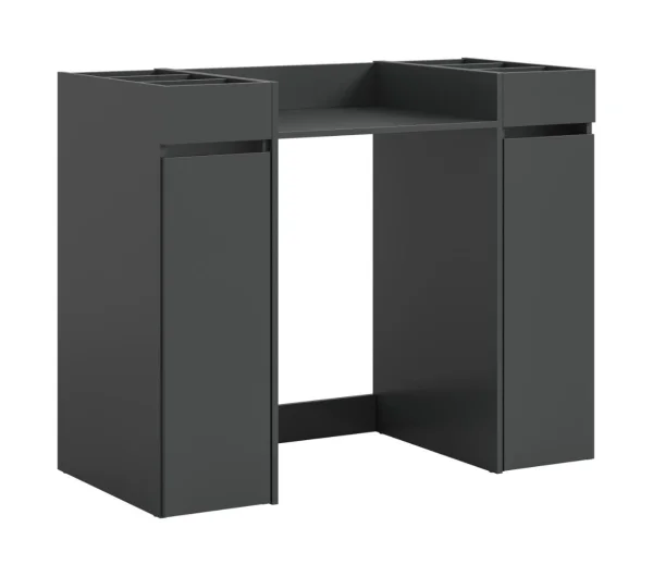 Free Waschmaschinenschrank 2 Schubladen, 8 Regale Anthrazit.