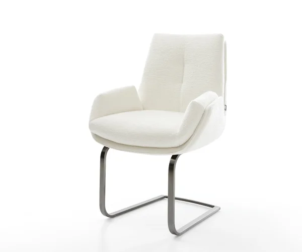 Freischwinger Clea-Flex Bouclé Soft Beige Freischwinger flach Graphit