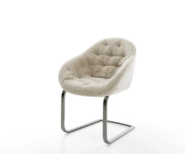 Freischwinger Gaio-Flex Webstoff Soft Beige Freischwinger flach Graphit