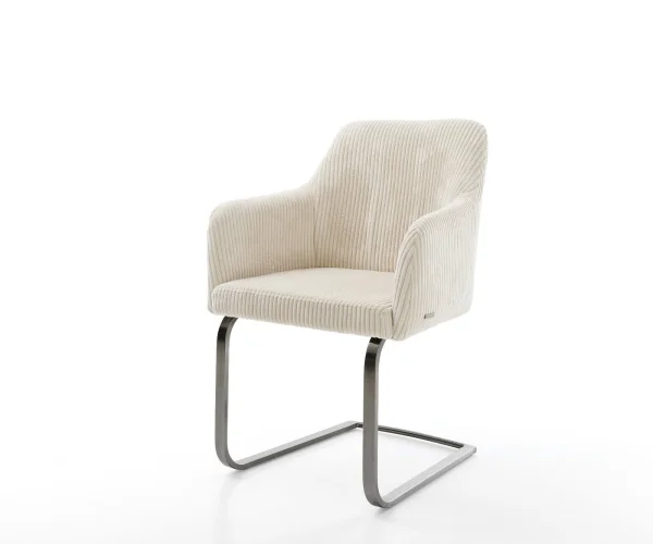 Freischwinger Greg-Flex Cord Beige Freischwinger flach Graphit Taschenfederkern