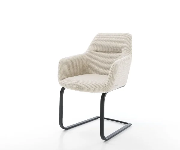 Freischwinger Pejo-Flex Cord Beige Freischwinger flach Schwarz Taschenfederkern