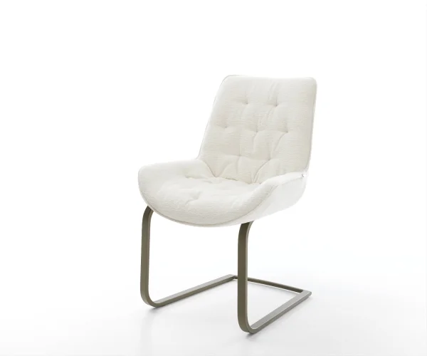 Freischwinger Taimi-Flex Bouclé Soft Beige Freischwinger flach Effektfinish Titan