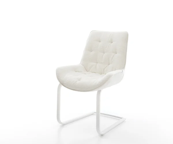Freischwinger Taimi-Flex Bouclé Soft Beige Freischwinger flach Weiß