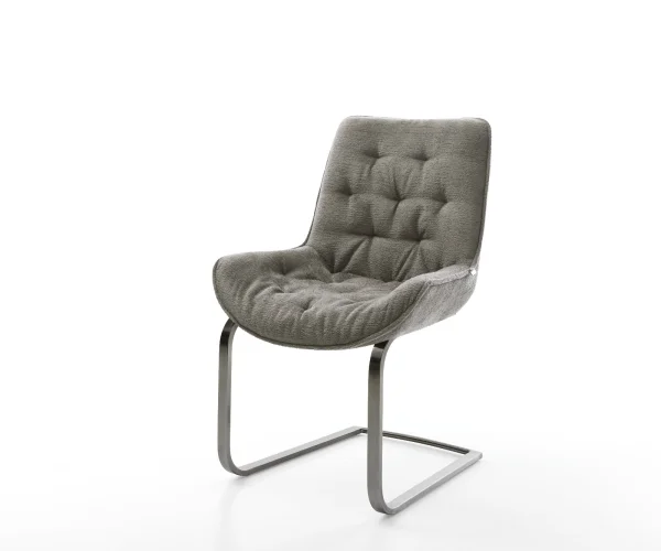 Freischwinger Taimi-Flex Bouclé Soft Schlamm Freischwinger flach Graphit