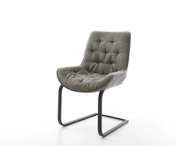 Freischwinger Taimi-Flex Bouclé Soft Schlamm Freischwinger flach Schwarz