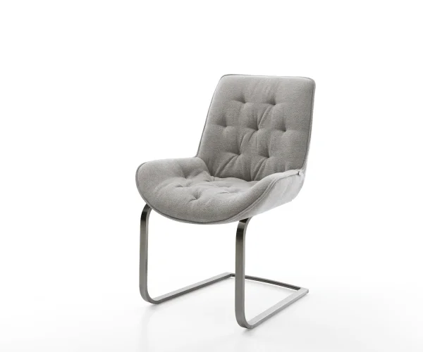 Freischwinger Taimi-Flex Strukturstoff Soft Grau Freischwinger flach Graphit