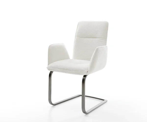 Freischwinger Vinja-Flex Bouclé Soft Beige Freischwinger flach Graphit