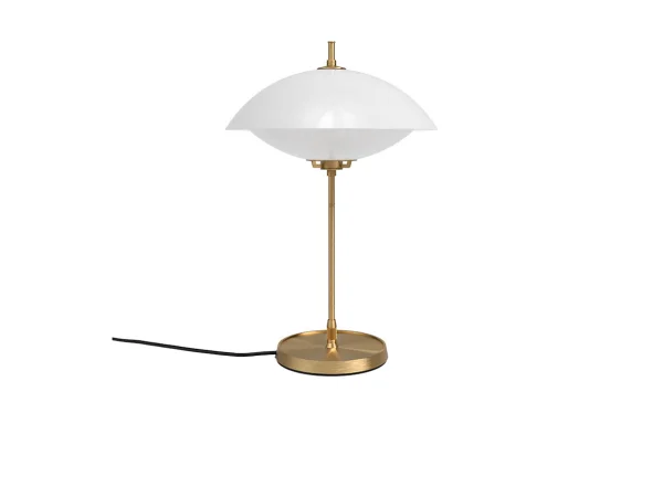 Fritz Hansen - Clam Tischleuchte Opal/Brass