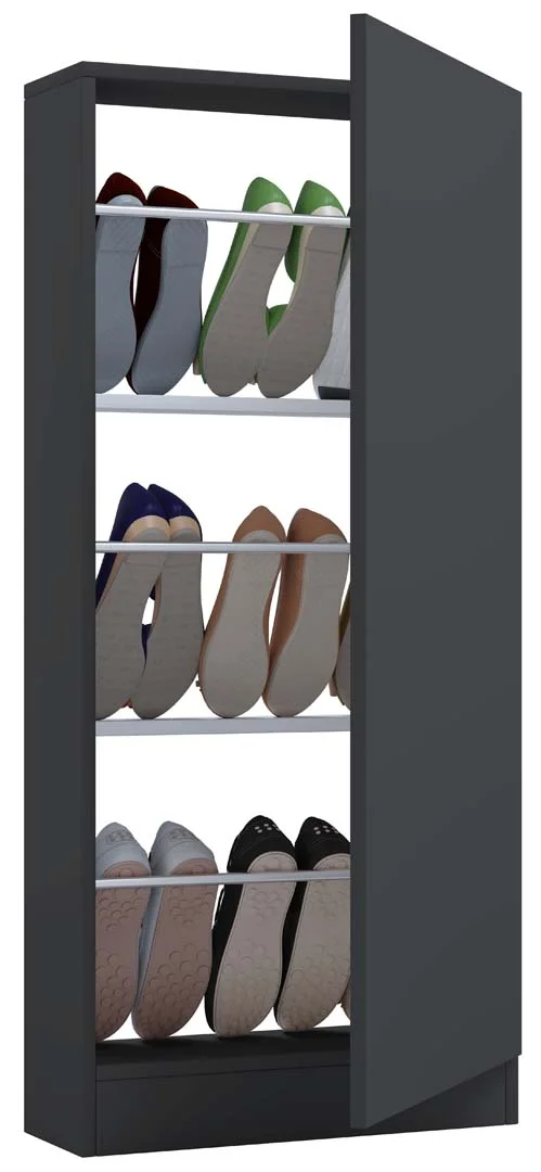 FulisaHT Schuhschrank 1 Tür anthrazit.