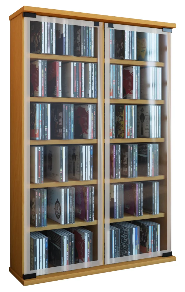 Galerie Regal , CD-Turm 12 Regale Buche dekor.