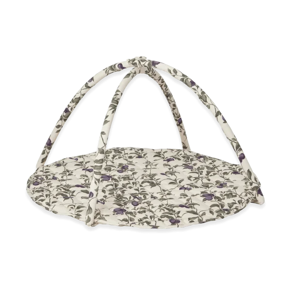 Garbo&Friends Plum Satin gesteppte Babygym Ø90 cm