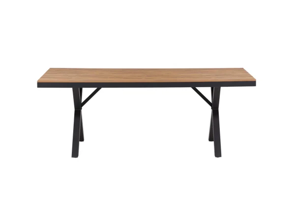 Garcia Gartentisch 100x200cm schwarz.