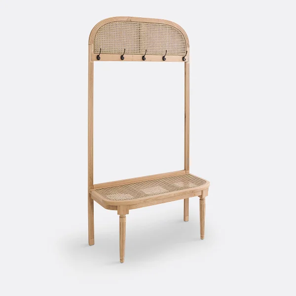 Garderobe Lunhaus, Eiche Und Rattan